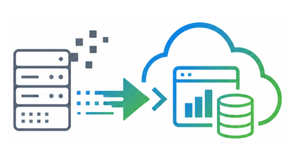 Legacy systems modernized cloud migration visual